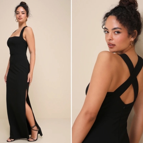 LULU's Sexy Prom Wedding  Elegant Classy Sophisticated Mermaid Trumpet Gown - Picture 5 of 6